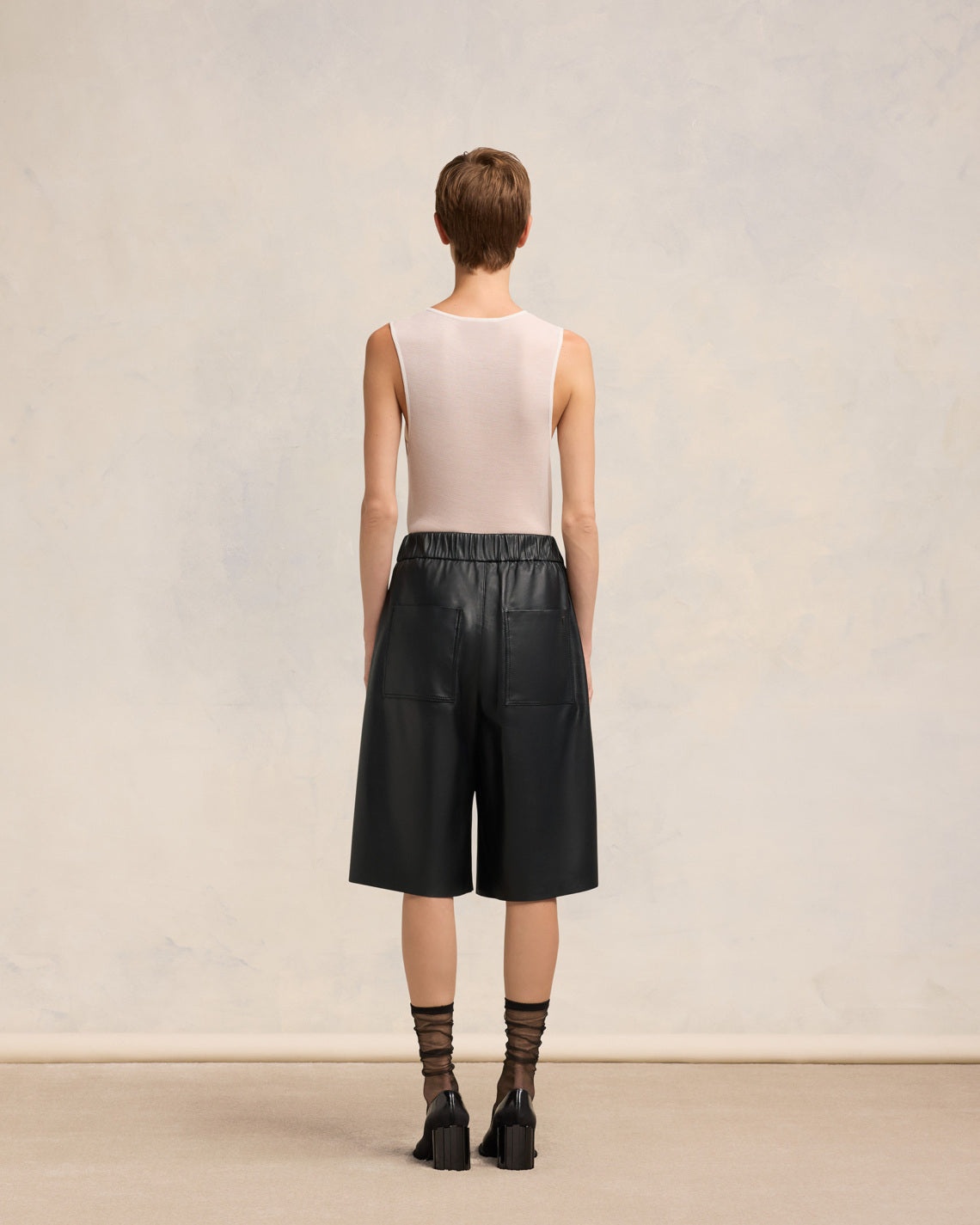 ELASTICATED WAIST BERMUDA SHORTS - 4