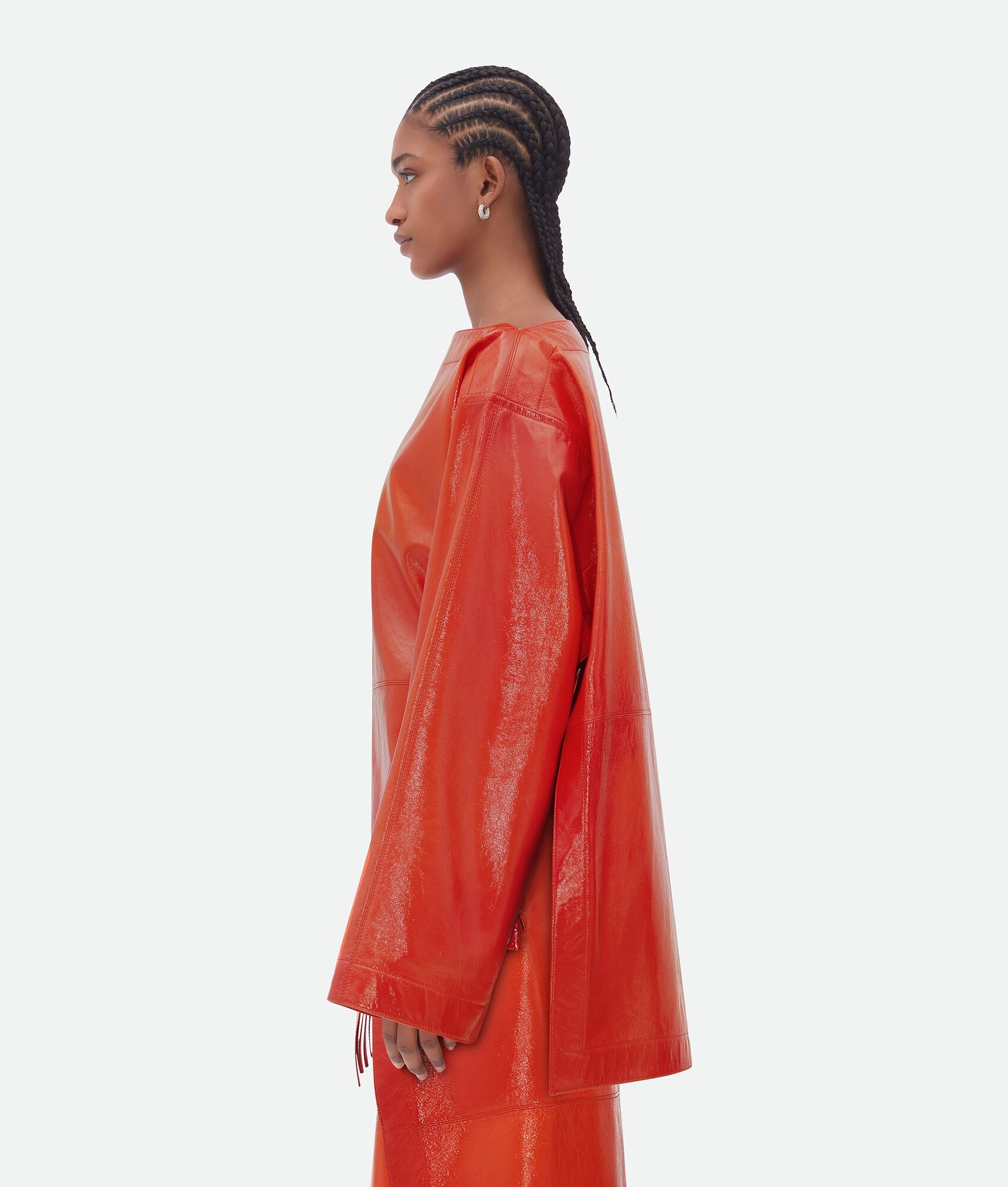 Leather Top With Degradé Effect - 2