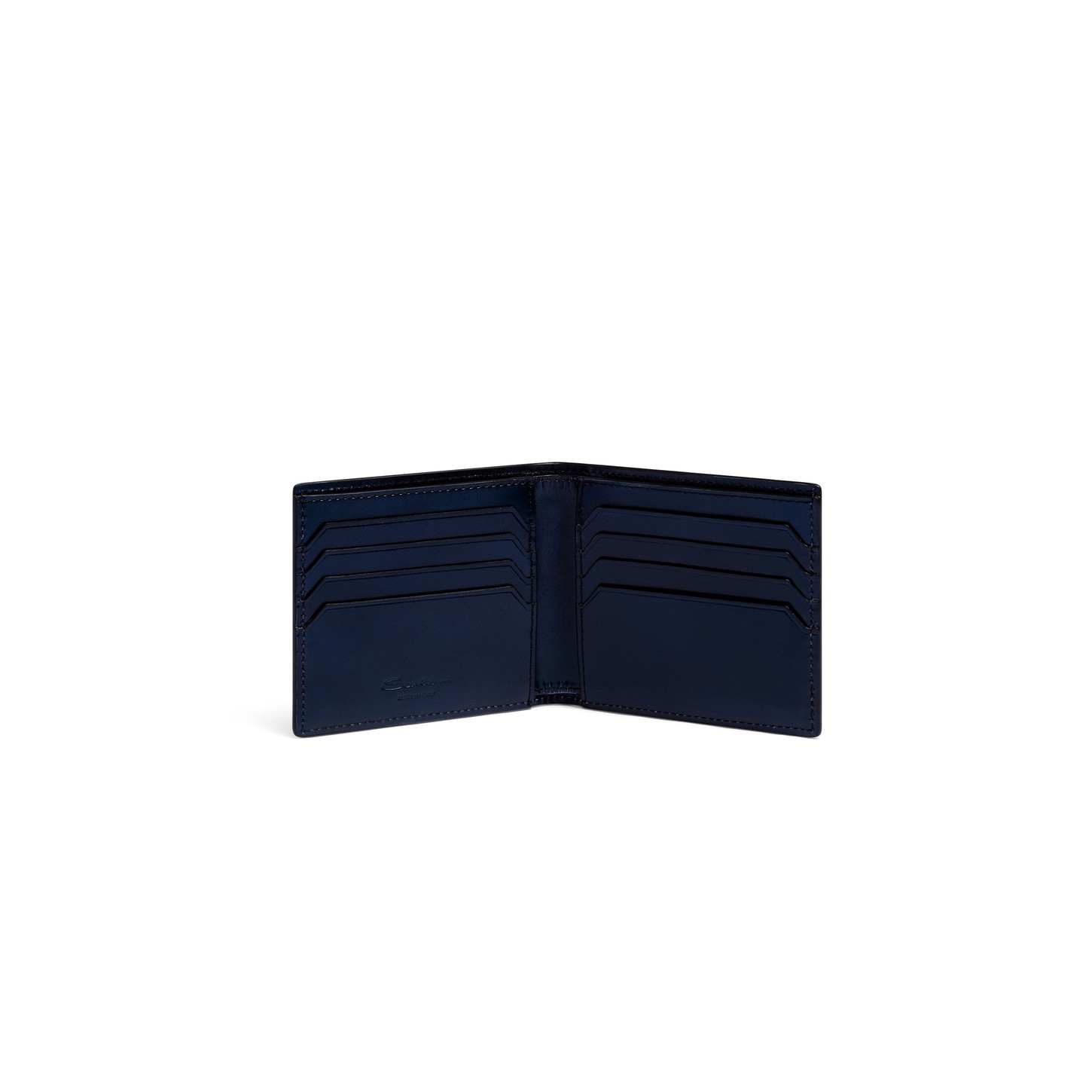 Blue leather wallet - 2