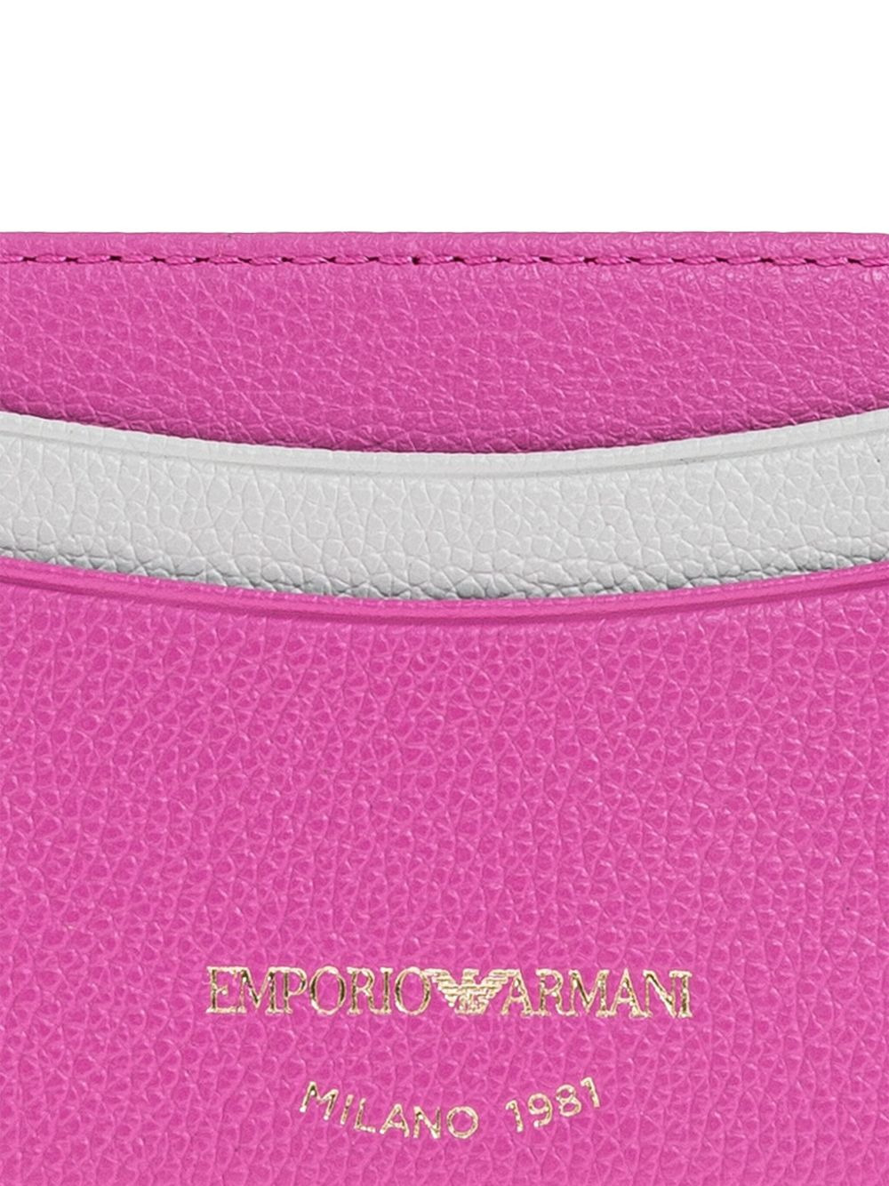 leather colour-block cardholder - 3