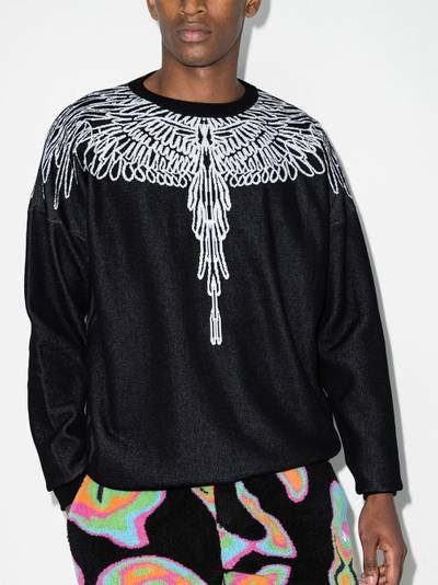 Marcelo Burlon County Of Milan Pictorial Wings print sweatshirt outlook