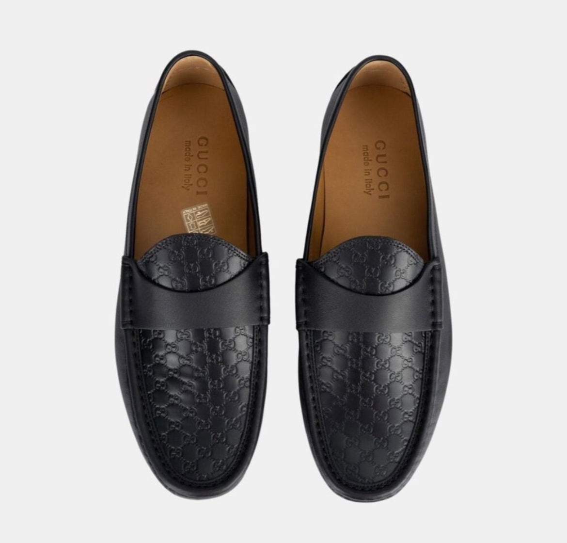 Gucci Micro GG Leather Men Loafers - 2