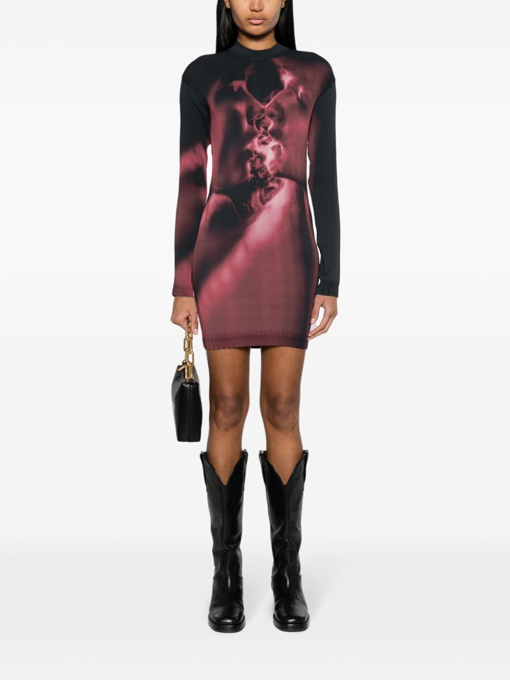 Rhye Ruby Smoke mock-neck dress - 3