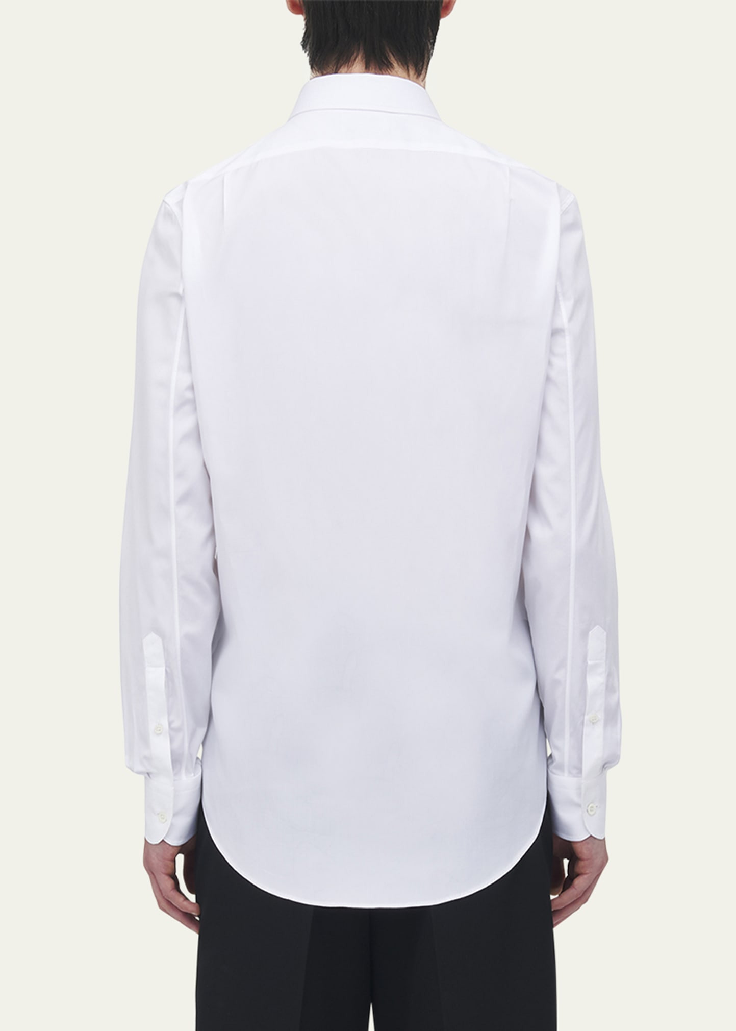Men's Poplin Rose Embellished Dress Shirt - 3