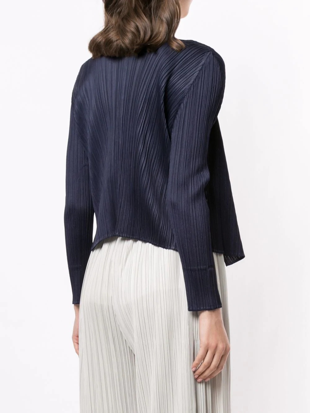 plissé long-sleeve top - 4