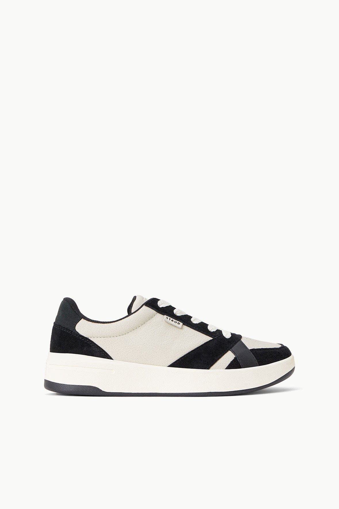 KEDS x STAUD THE COURT SNEAKER BLACK CREAM - 1