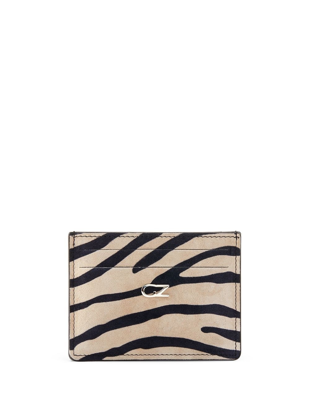 Miki zebra-print cardholder - 1