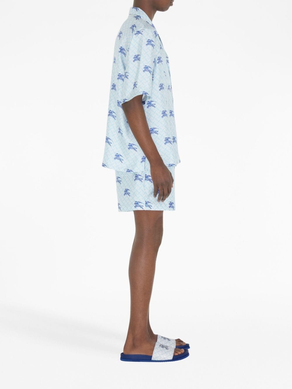 EKD TB-monogram silk shorts - 3