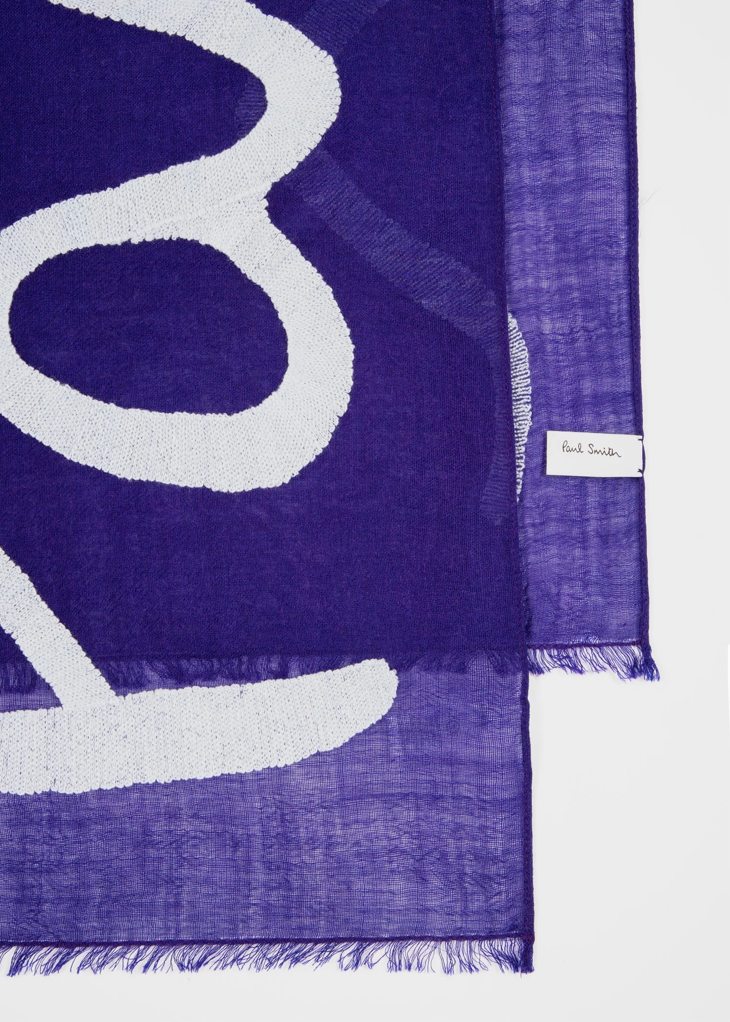 Logo Lightweight Wool Scarf - 2