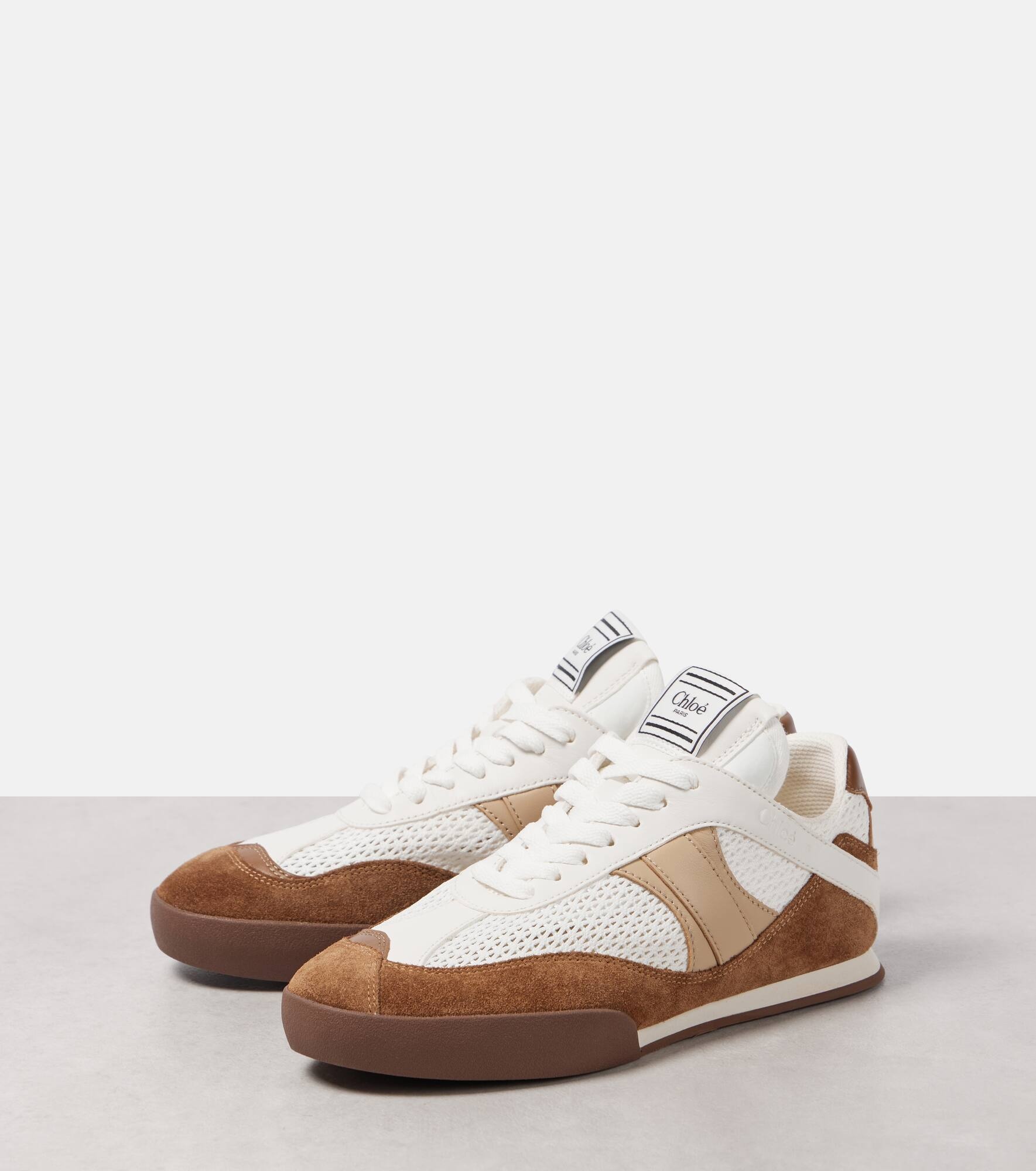 Kick suede-trimmed sneakers - 3