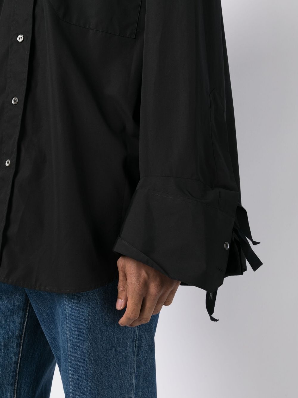 oversized string shirt - 6