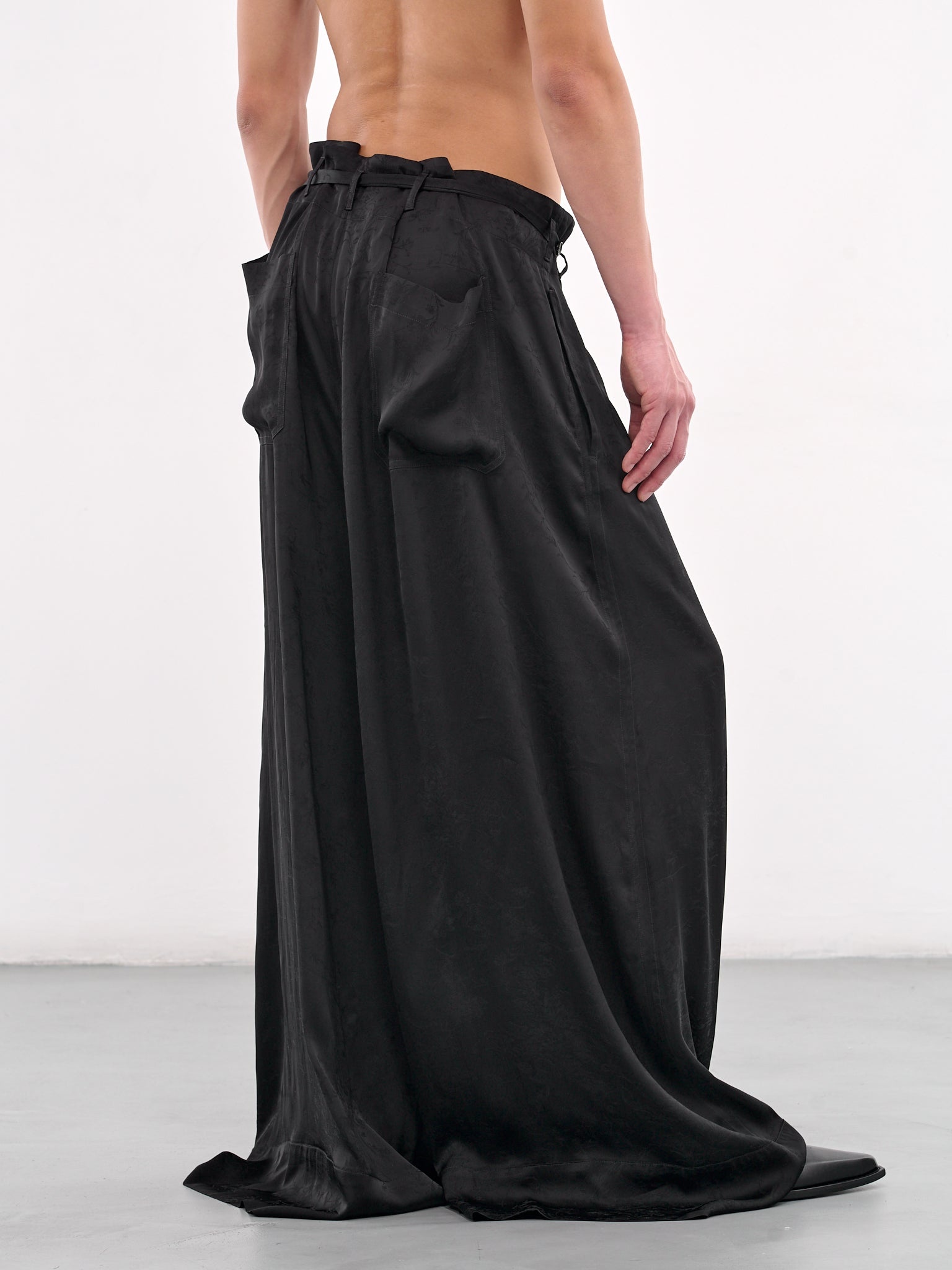 Drawstring Wide Leg Trousers - 5