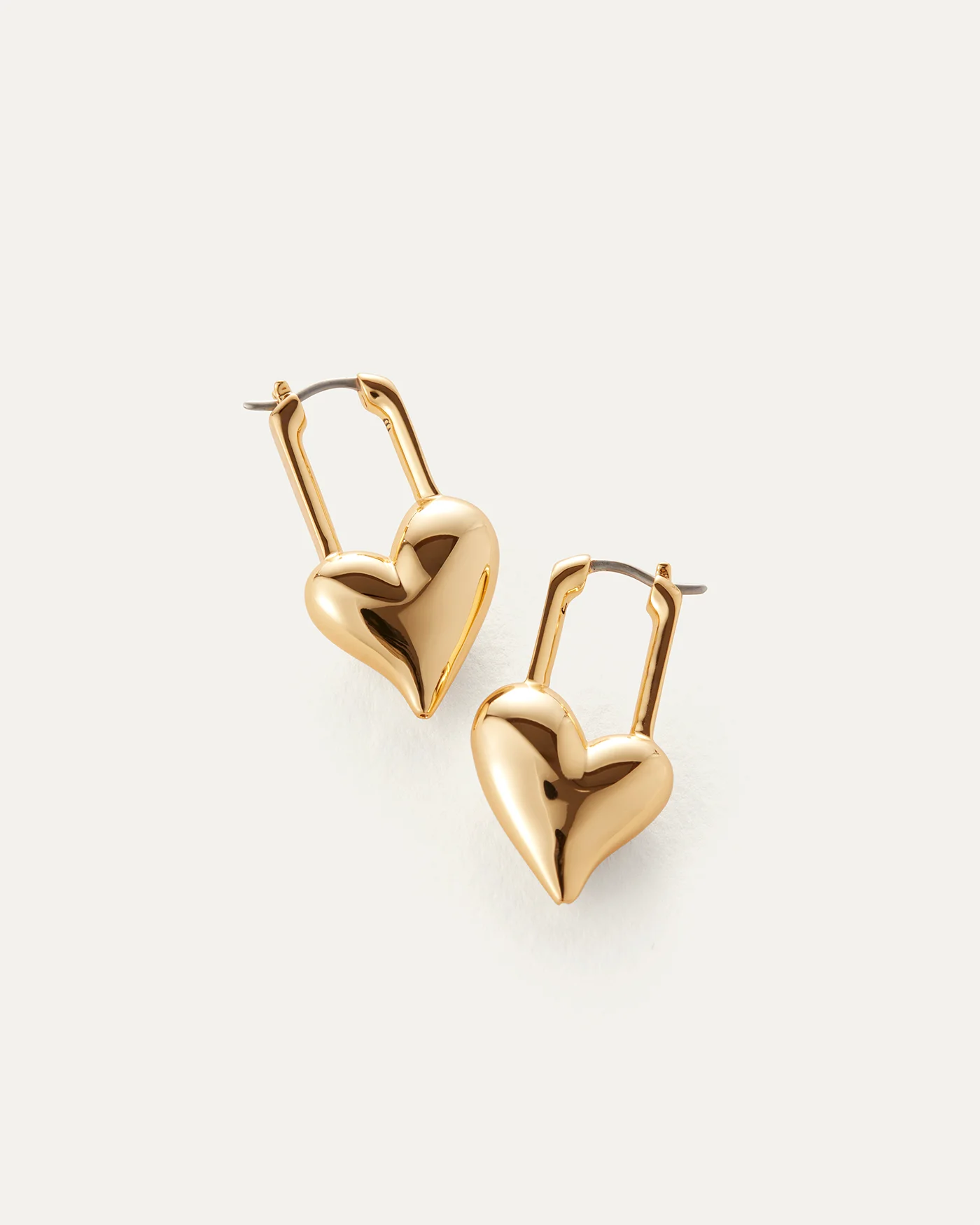 Padlock Heart Earrings - 1