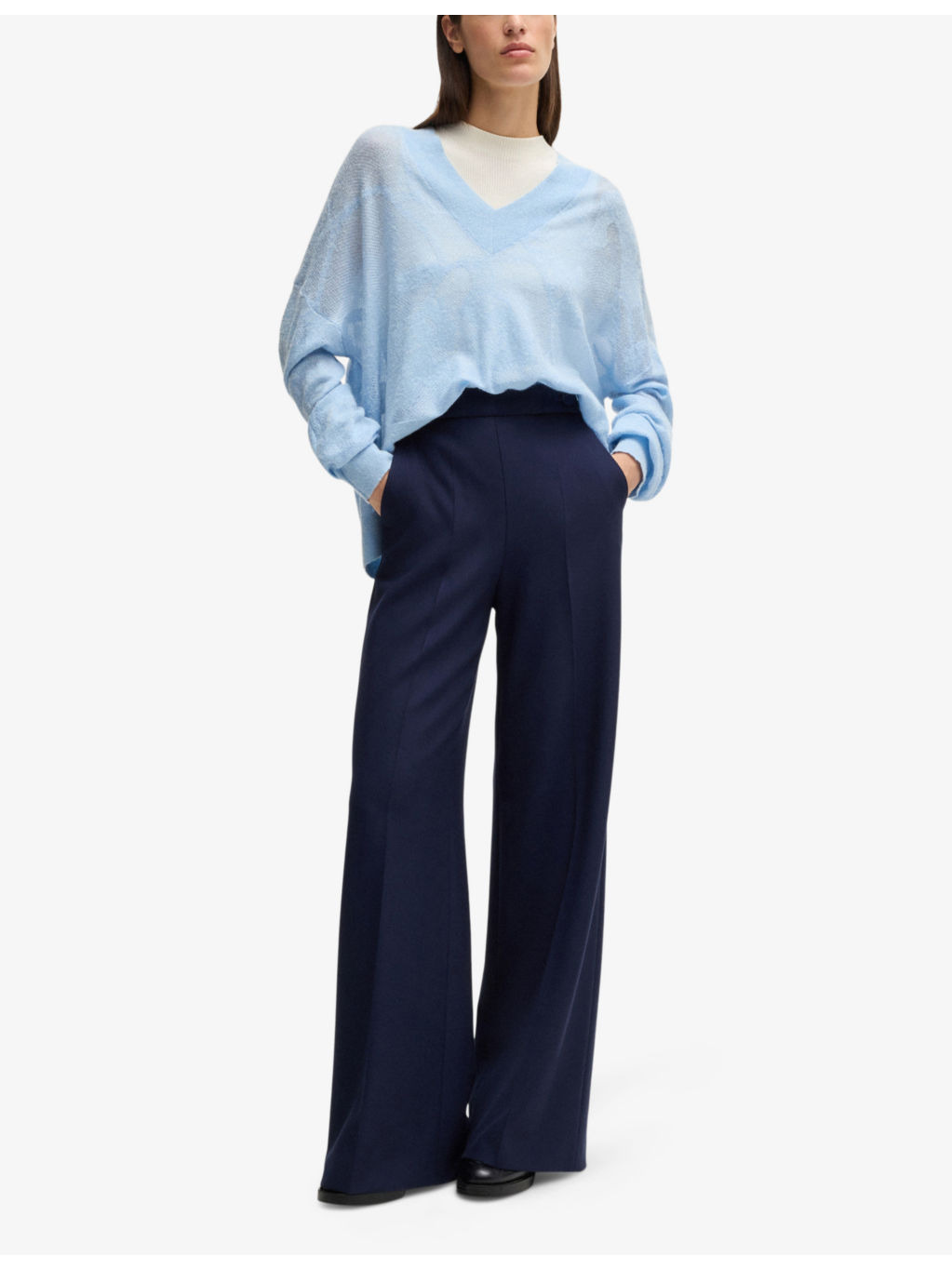 V-neck Knitted Jumper - 2