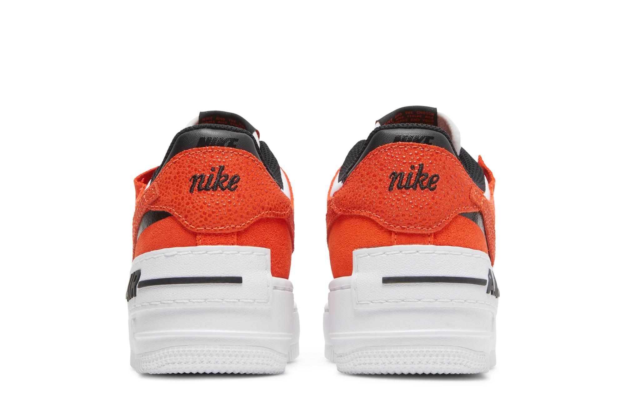 Wmns Air Force 1 Shadow 'Cracked Leather - Rush Orange' - 6