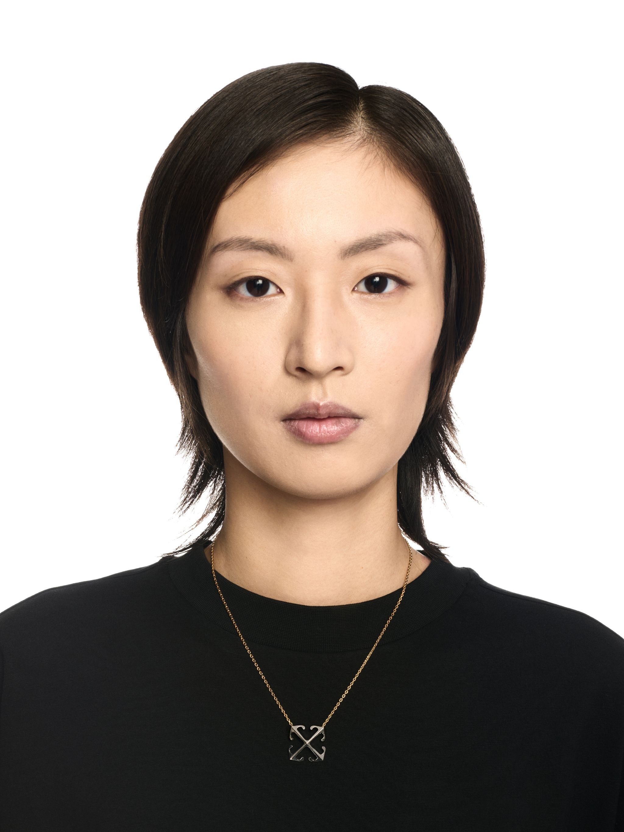 Bicolor Arrow Pendant Necklace - 2