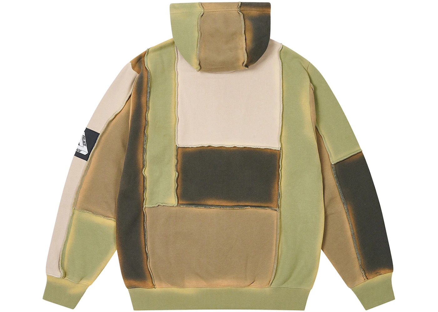 Palace Patch Me Up Zip Hood Multi Khaki - 2