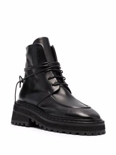 Marsèll Carro ridged-sole leather boots outlook