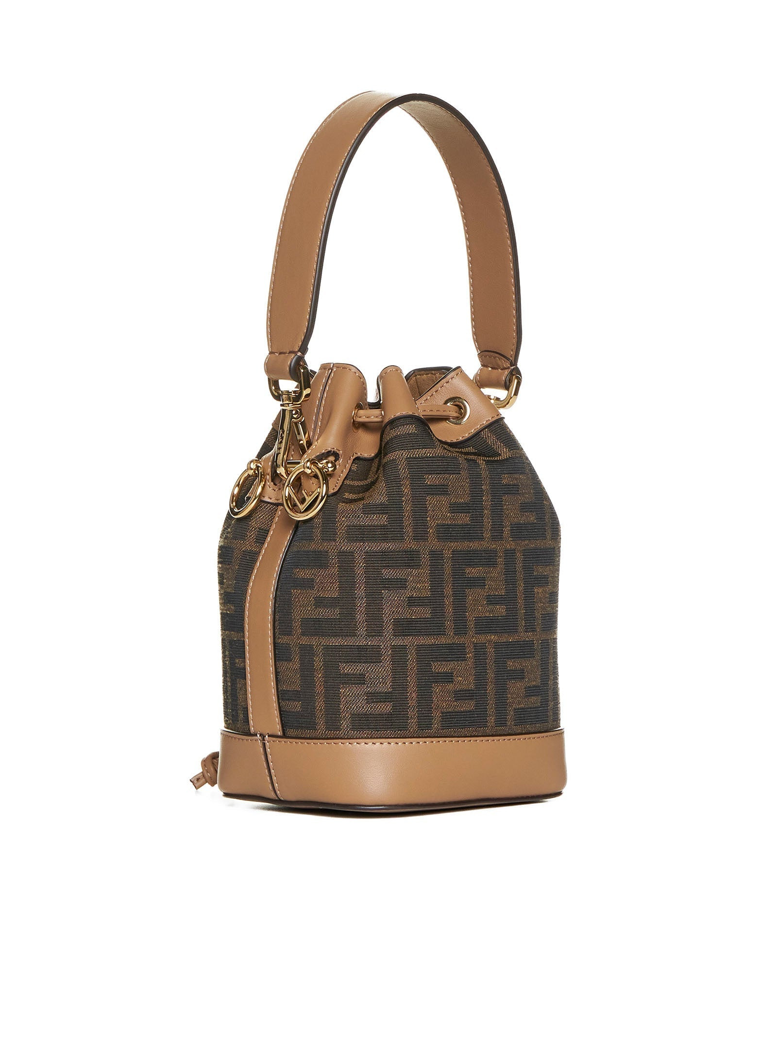 Fendi Women Mon Tresor Mini Bag In Brown Ff Fabric - 3