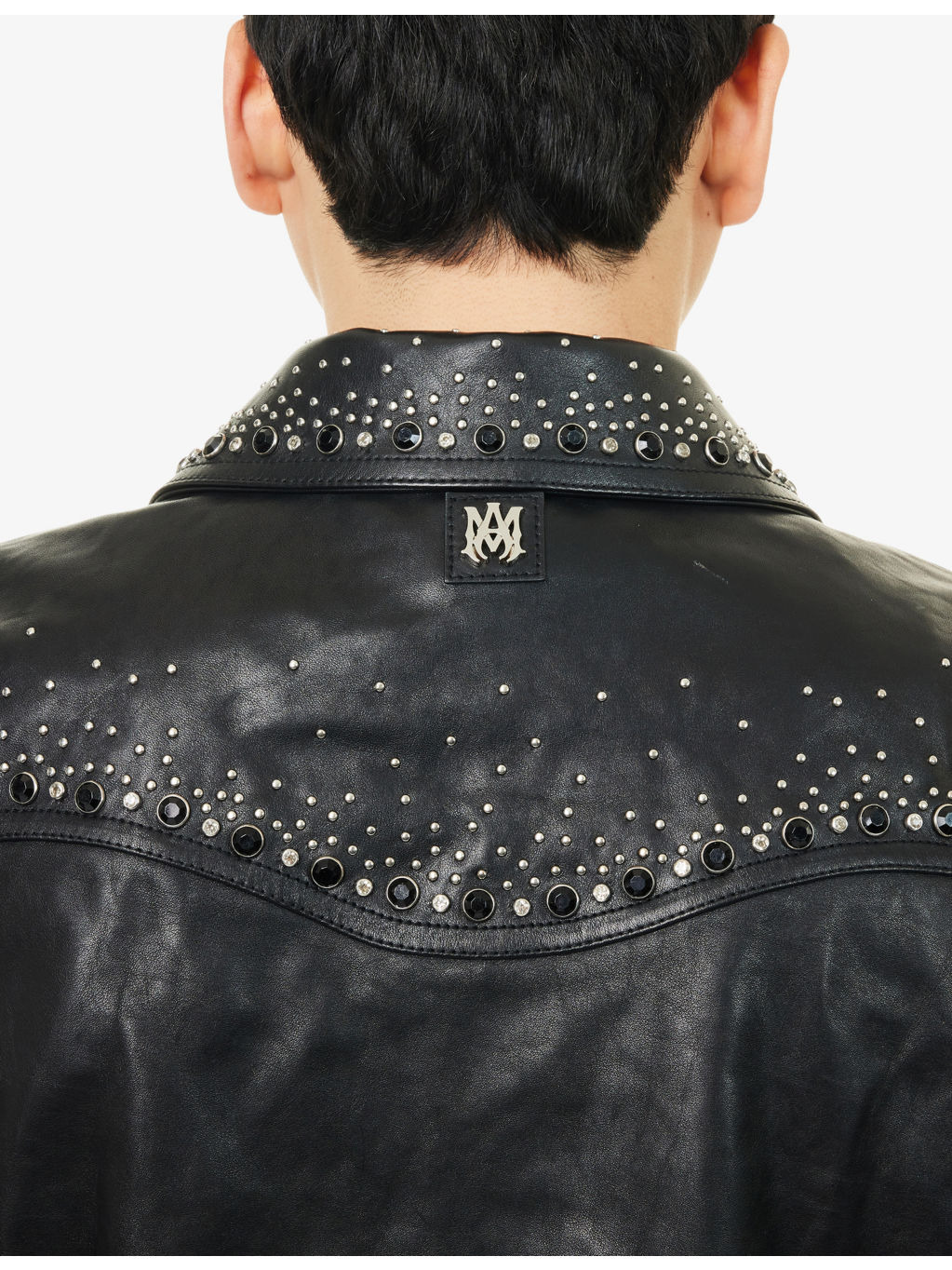 Crystal Western Leather Jacket - 6