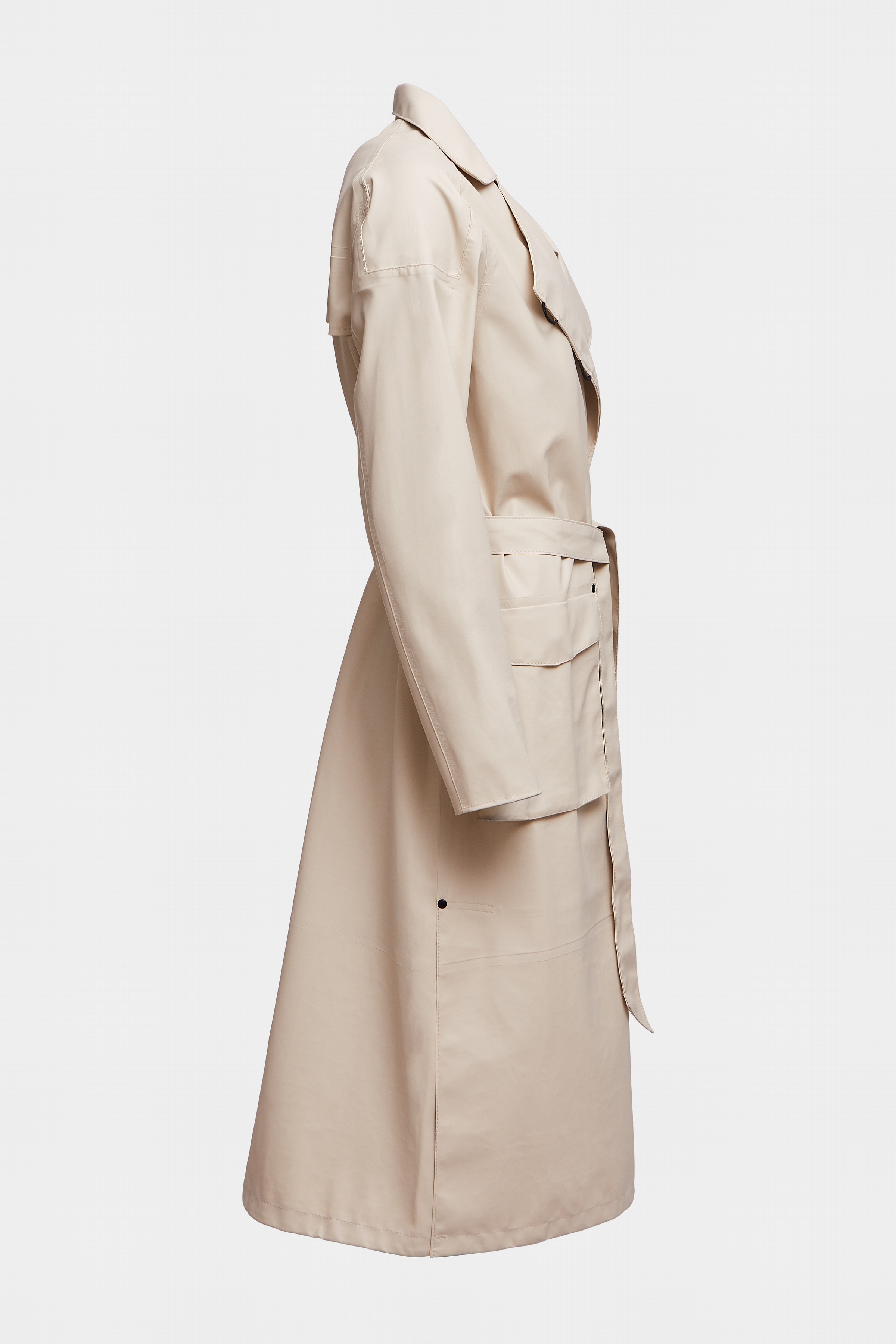 Kista Lightweight Trench Coat Oyster - 5