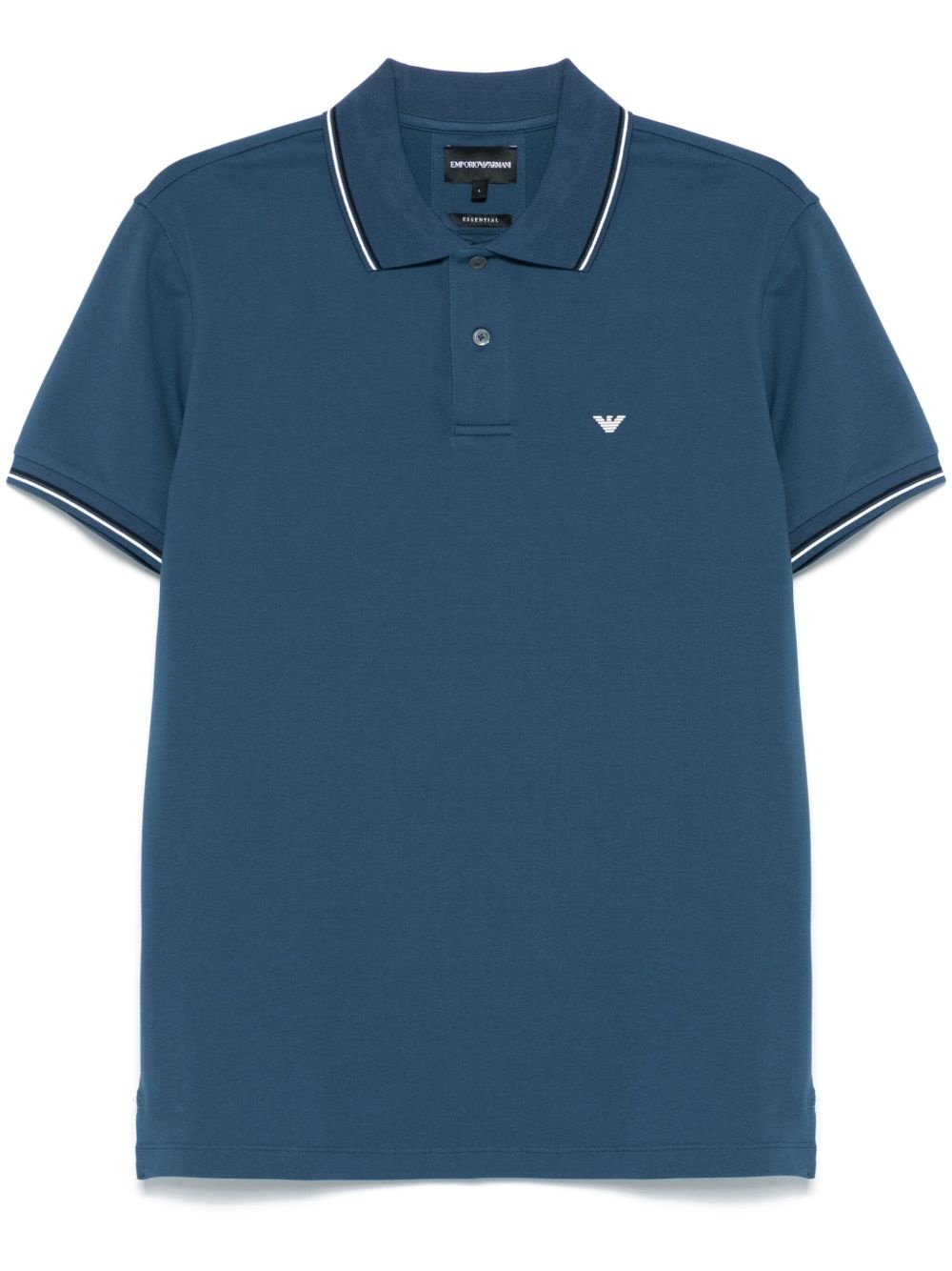 logo-print polo shirt - 1