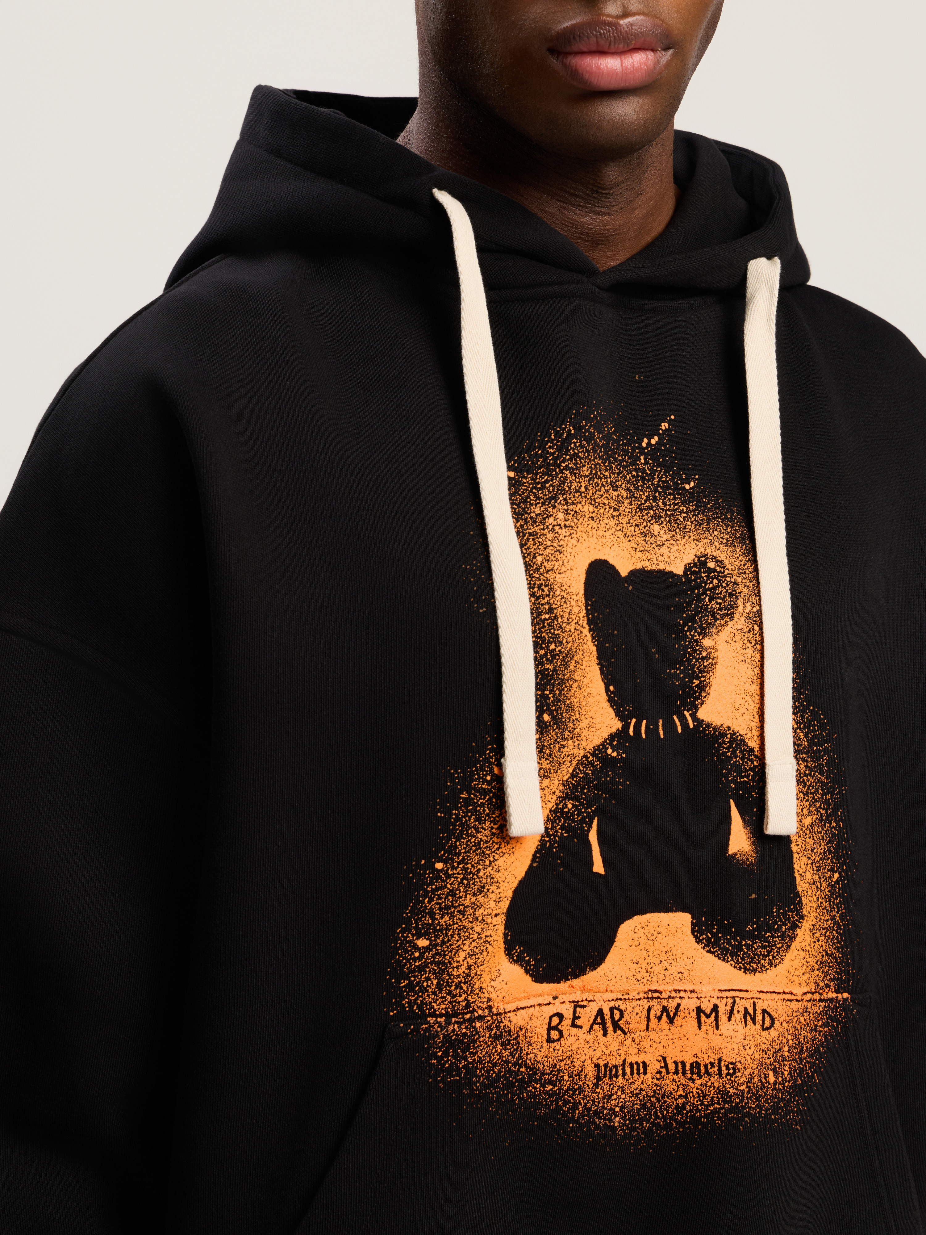 Spray Bear Loose Hoodie - 5