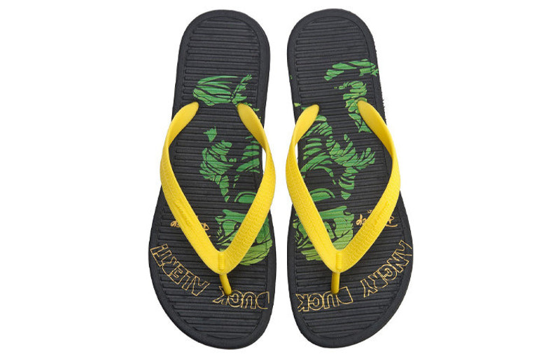 Li-Ning Li-Ning Disney Crossover LN Floper Colorblock Casual Yellow Black Flip-Flops AGAP003-1 outlook