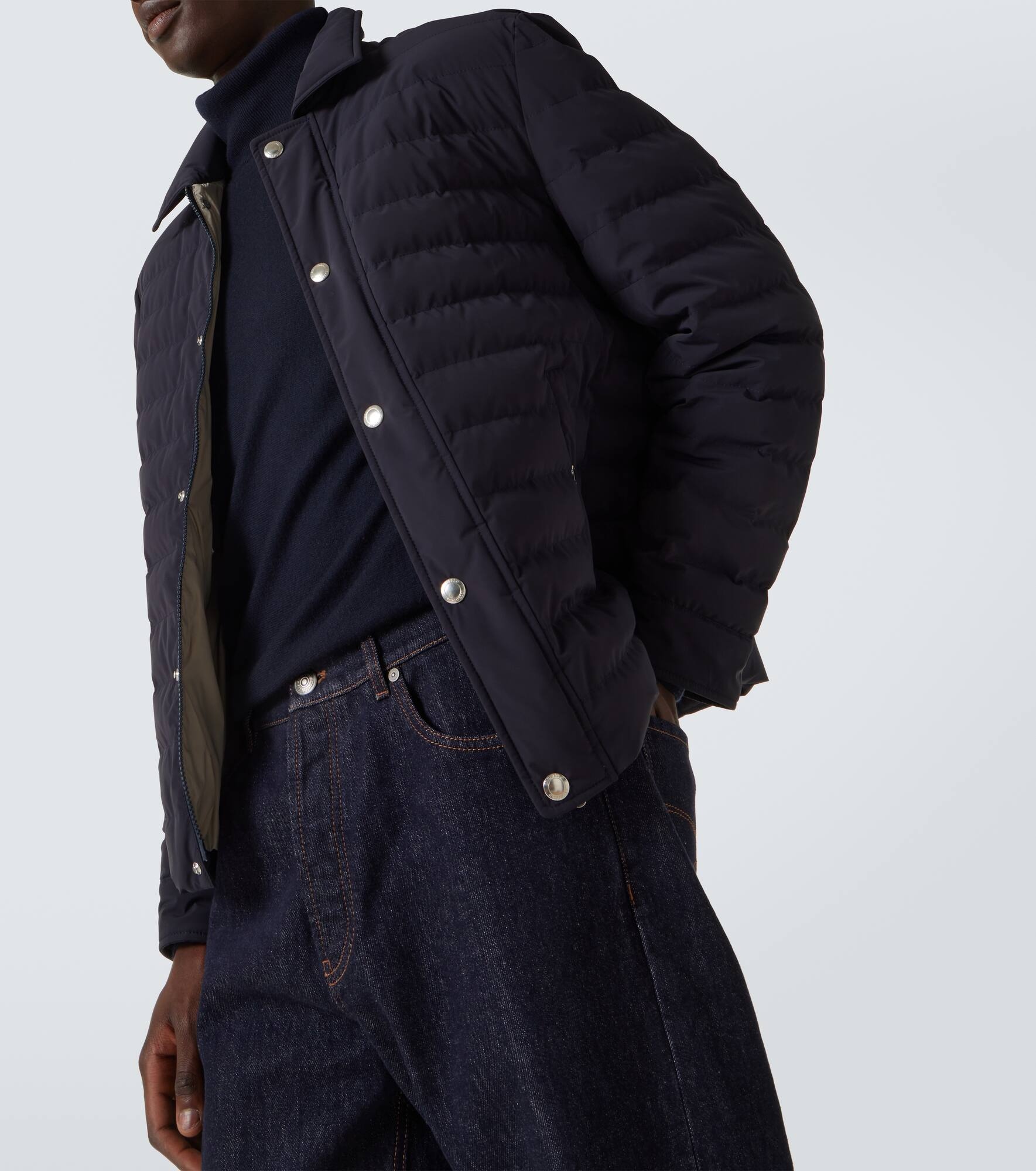 Quilted down jacket - 5