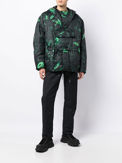 FENG CHEN WANG graphic-print padded jacket outlook