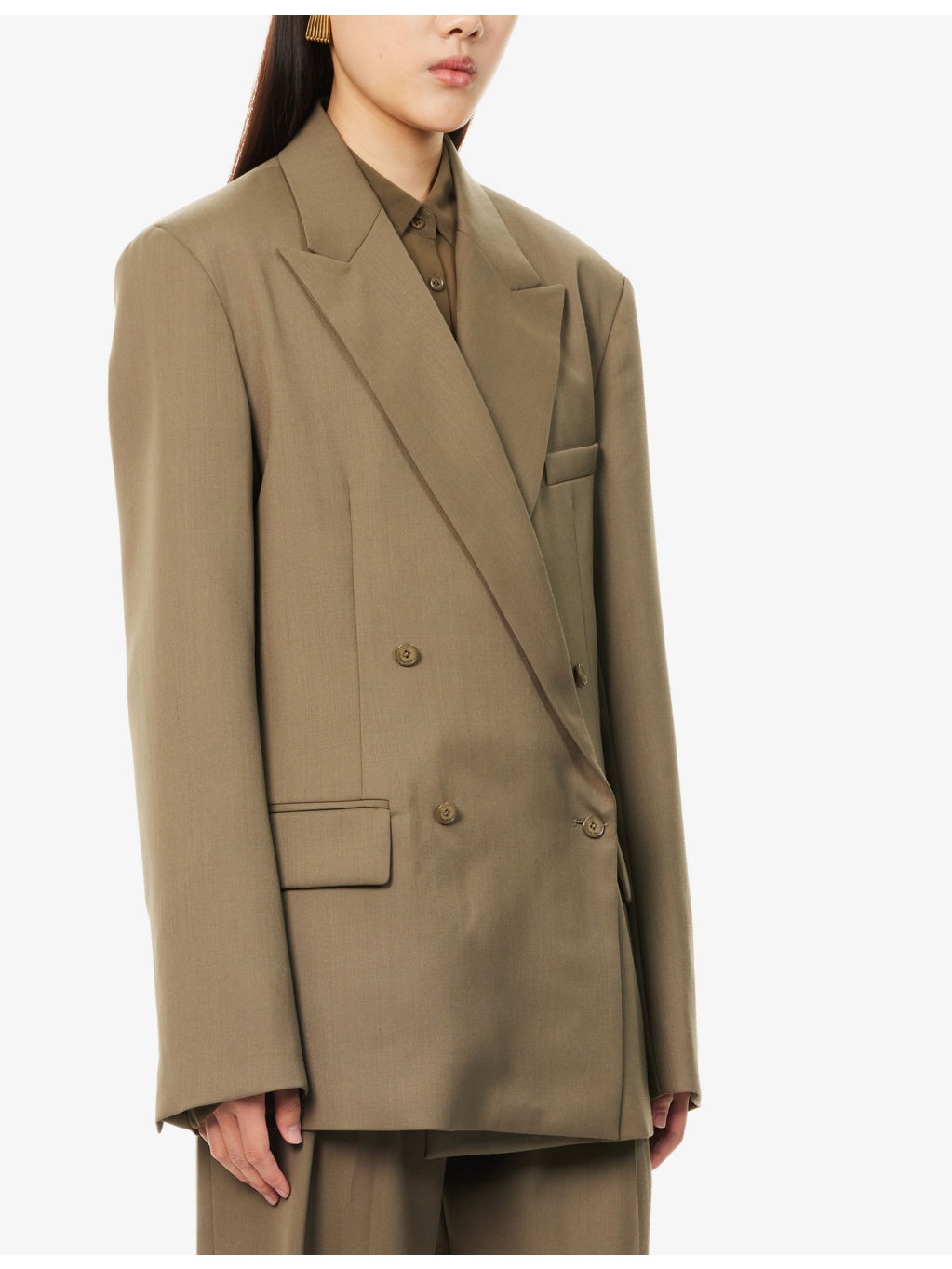 Newark Double-Breasted Wool-Blend Blazer - 3