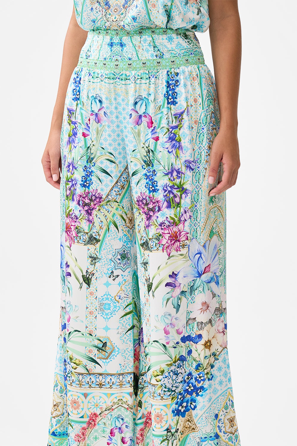 SHIRRED WAIST PANT - 5