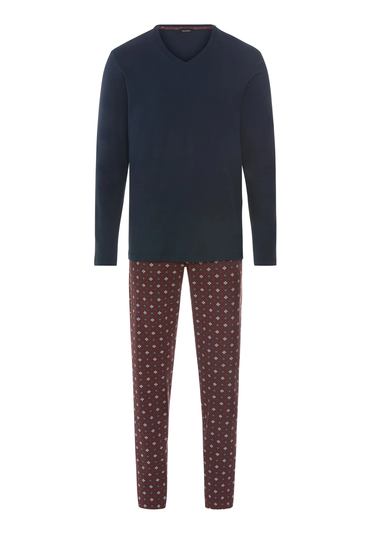 Night & Day Cotton V-Neck Pajama Set - 1