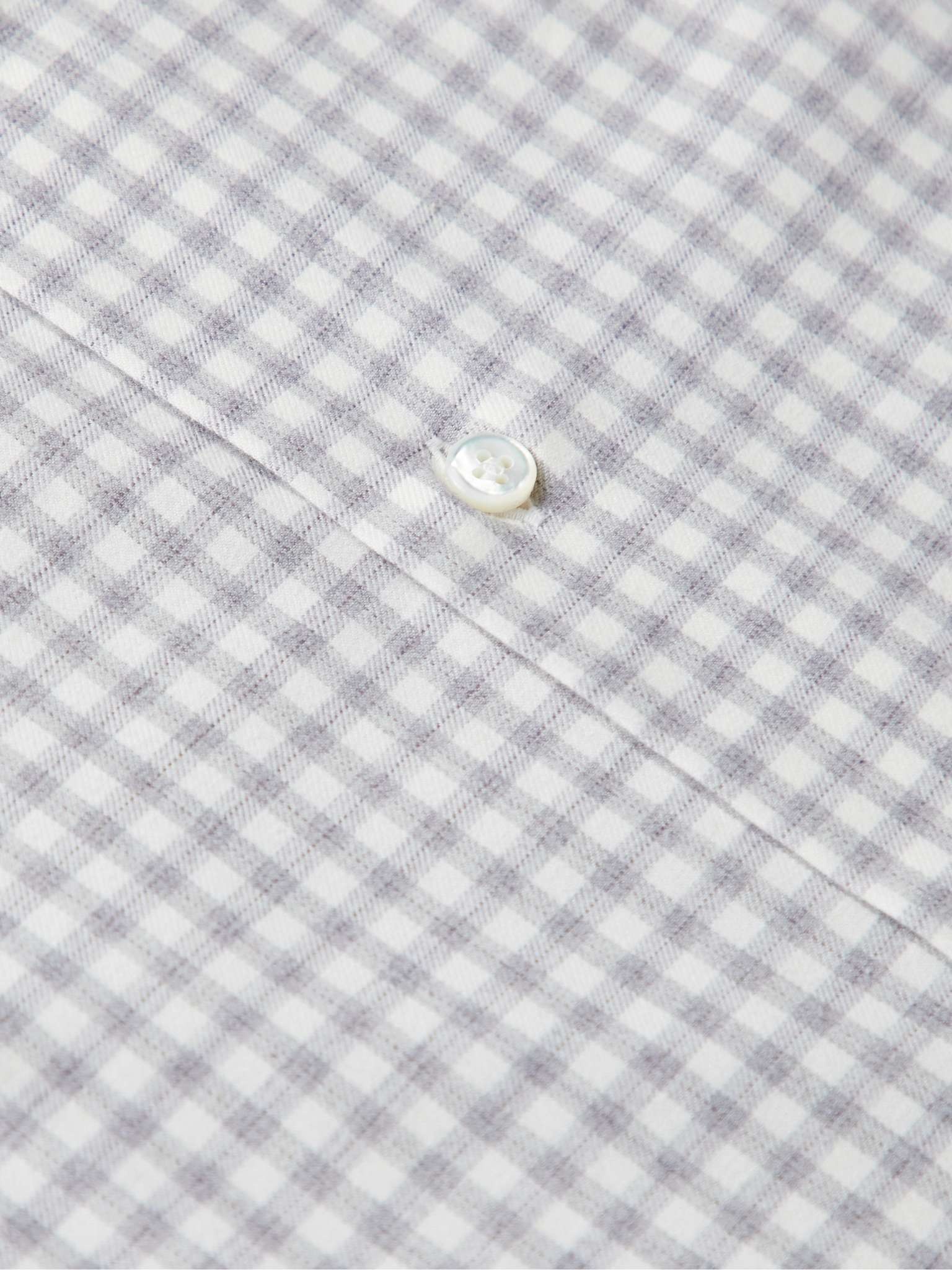 Checked Cotton and Cashmere-Blend Shirt - 3