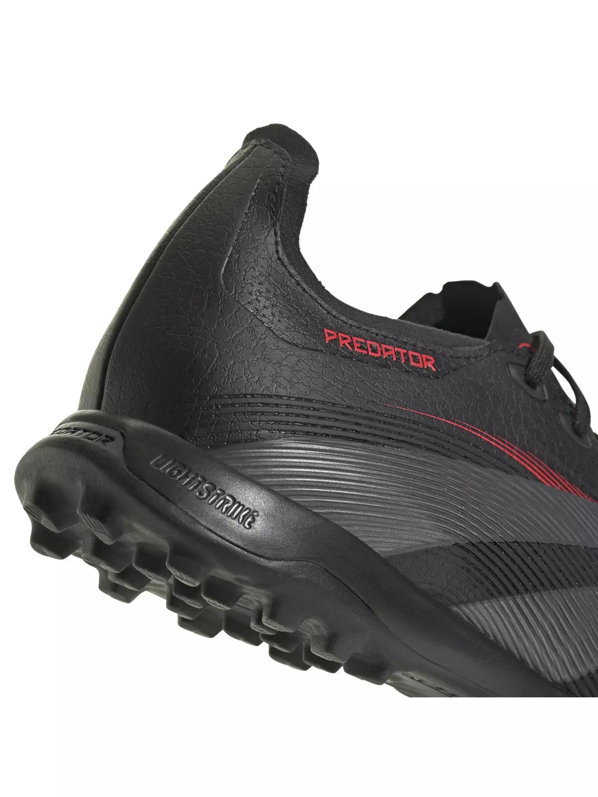 Predator League Turf "Core Black/Grey Four/Lucid Red" Unisex Soccer Shoe - 7