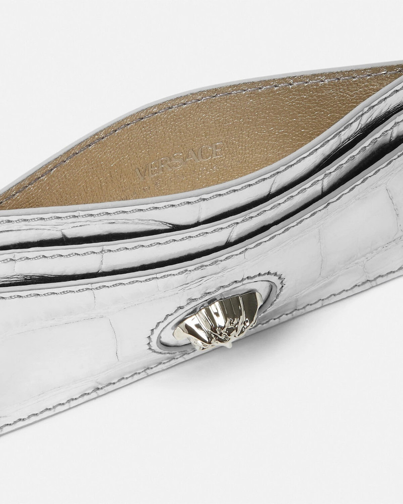 VERSACE La Medusa Metallic Card Holder outlook