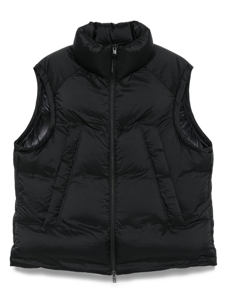 quilted high-neck vest 1