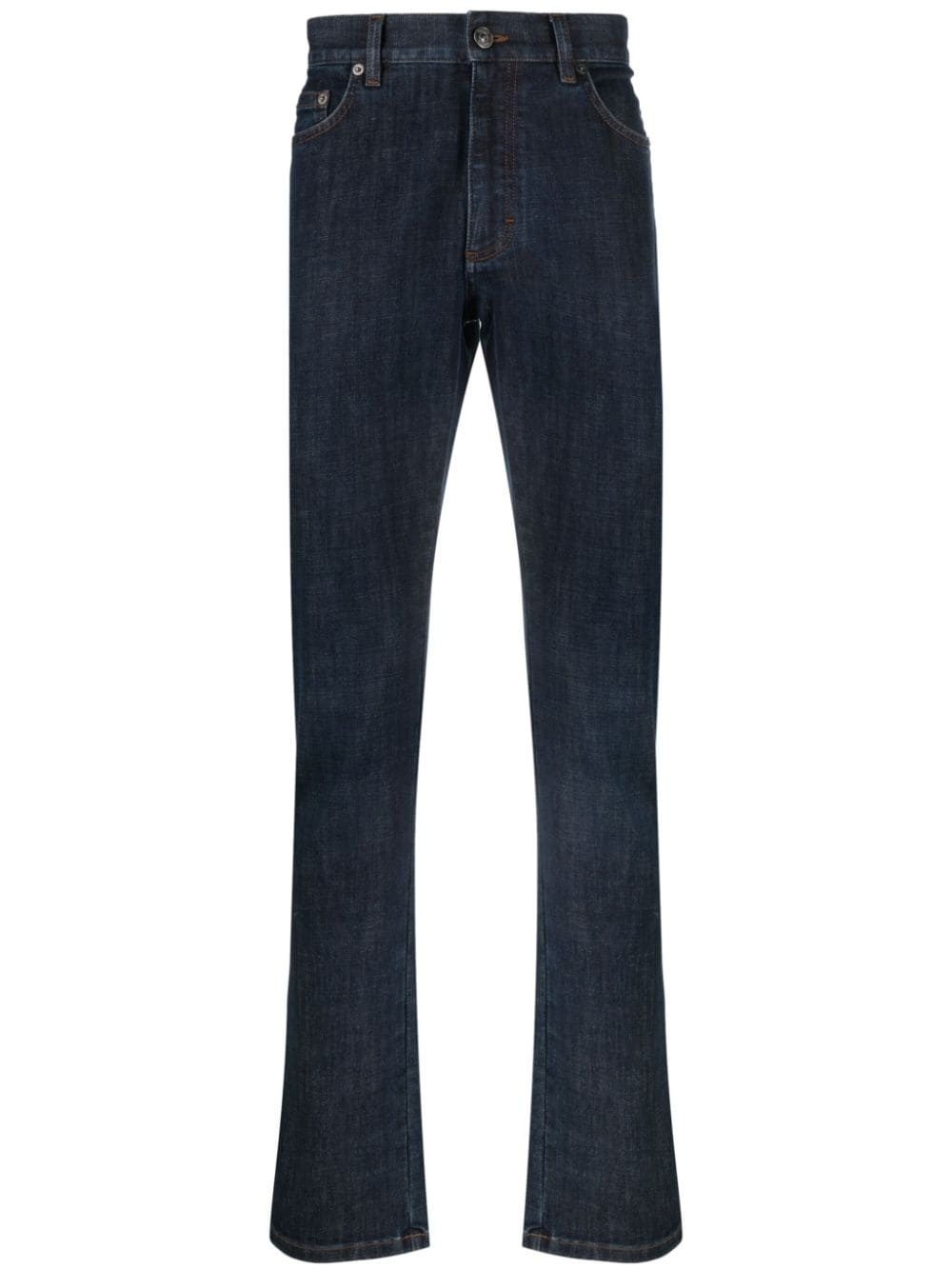 mid-rise slim-fit jeans - 1