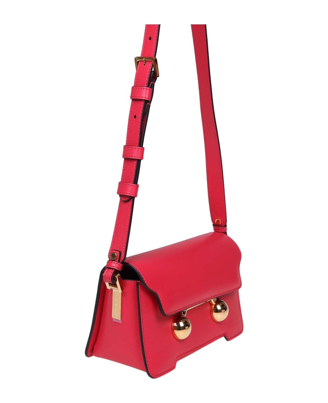 Trunkaroo Mini Shoulder Bag In Red Leather - 2