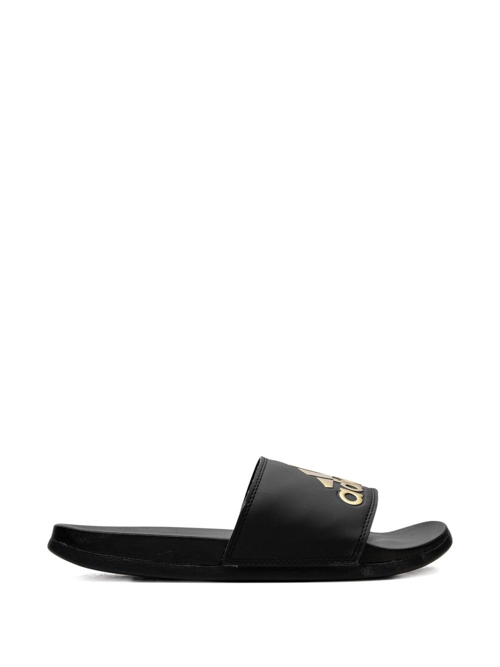 Adilette Comfort "Core Black Gold Metallic" slides - 5
