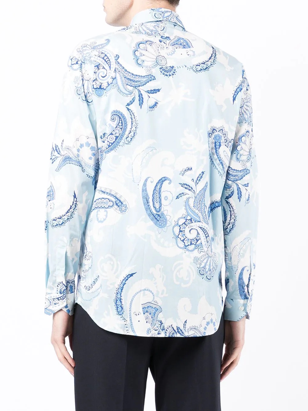 paisley-print cotton shirt - 4