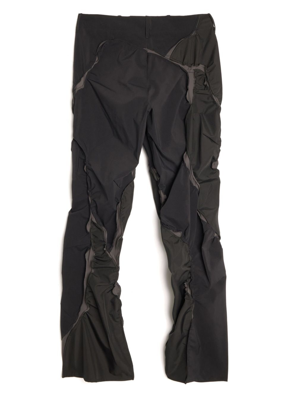 layered-design tapered trousers - 2