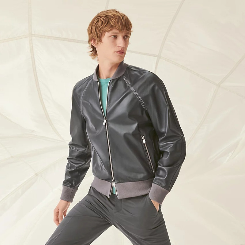 Reversible rib trim jacket 1