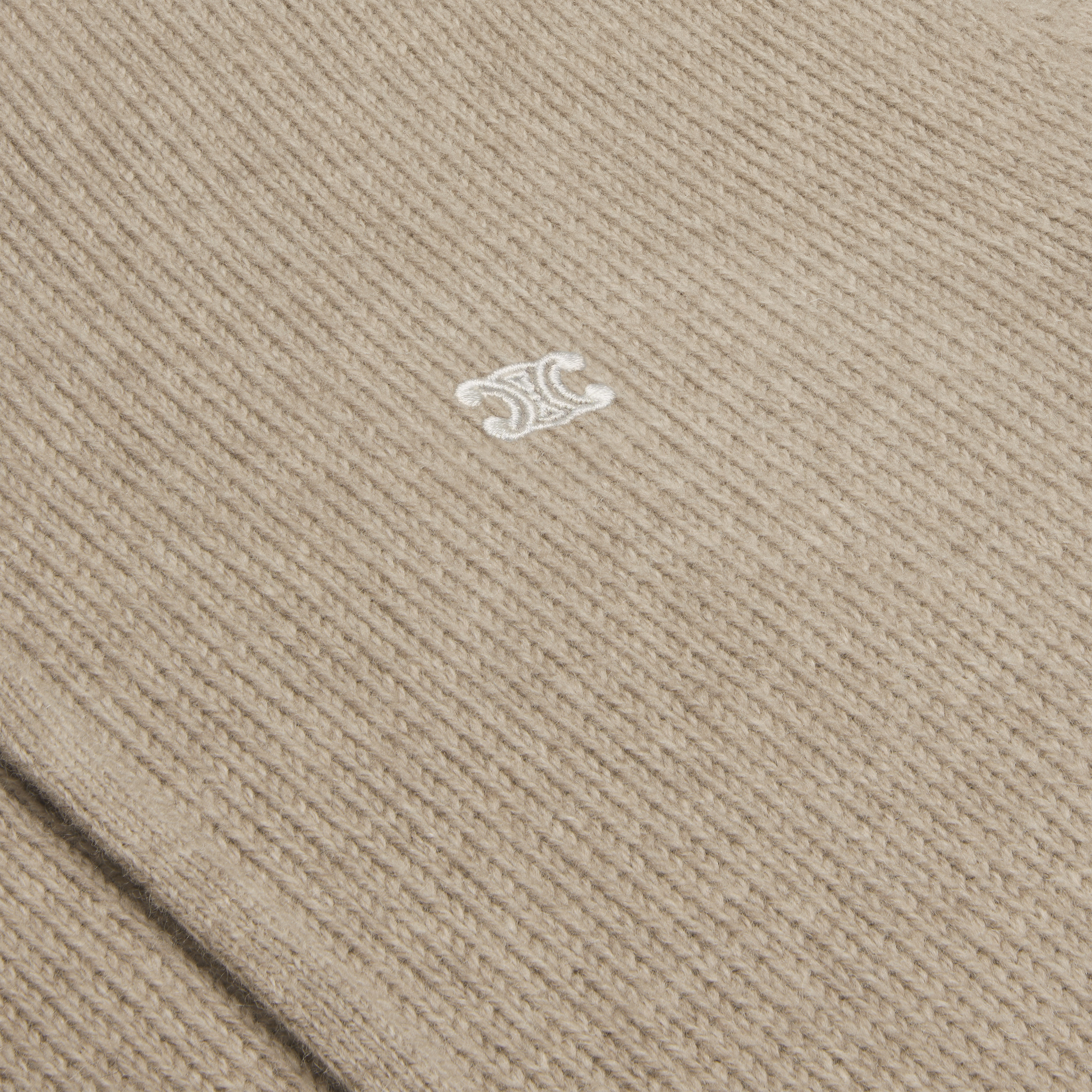 triomphe hooded sweater in wool and cashmere - 4