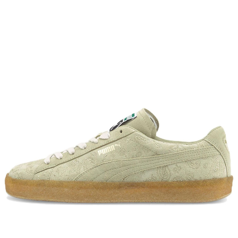사이트맵 Suede Crepe 자수 '그린 브라운' 383796-02 - 1