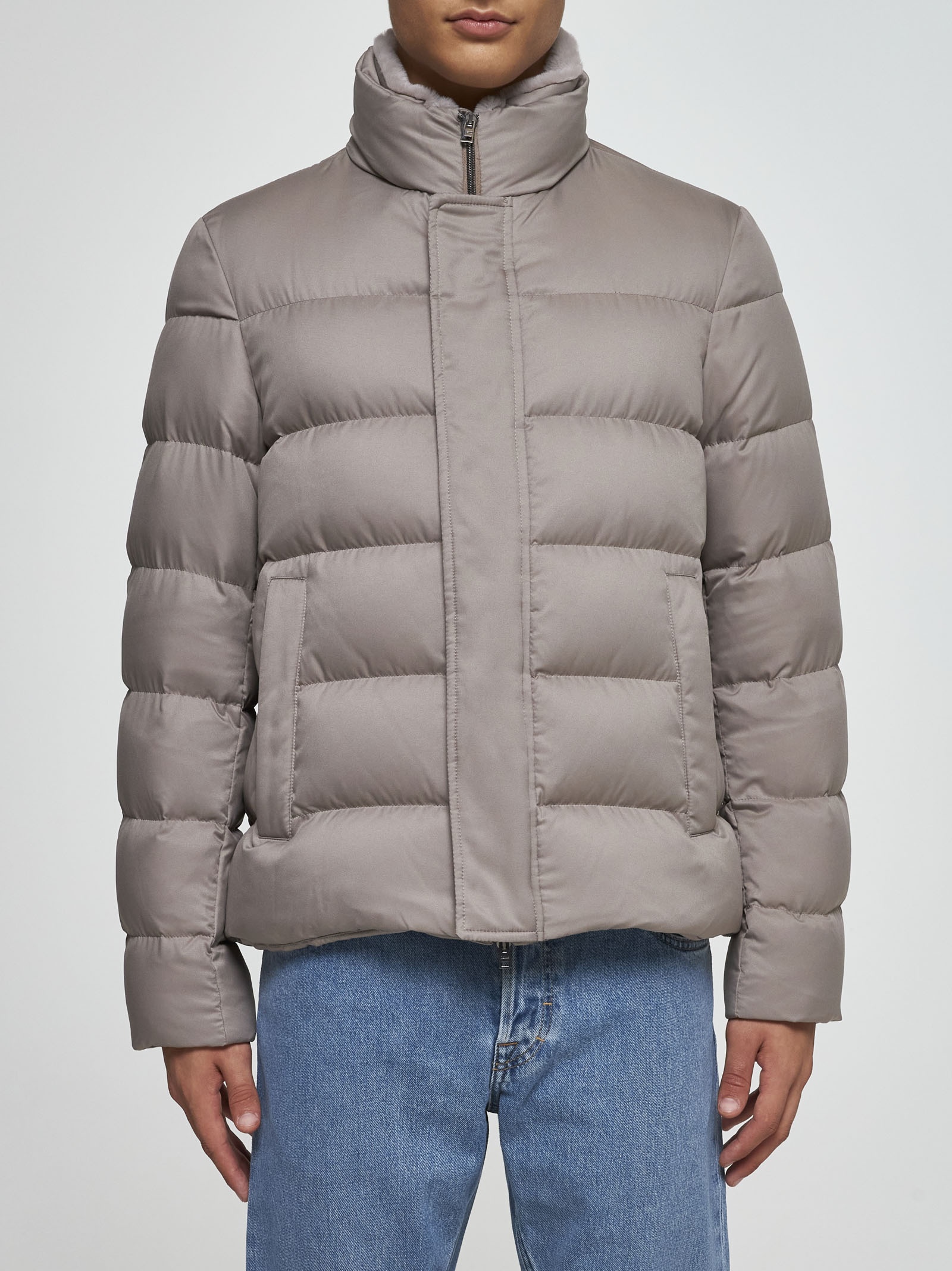 Arendelle quilted nylon down bomber jacket - 2