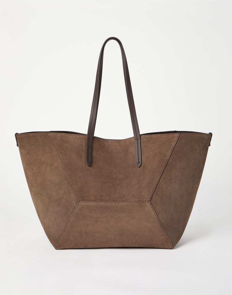 BC Duo large bag in suede with monili 1