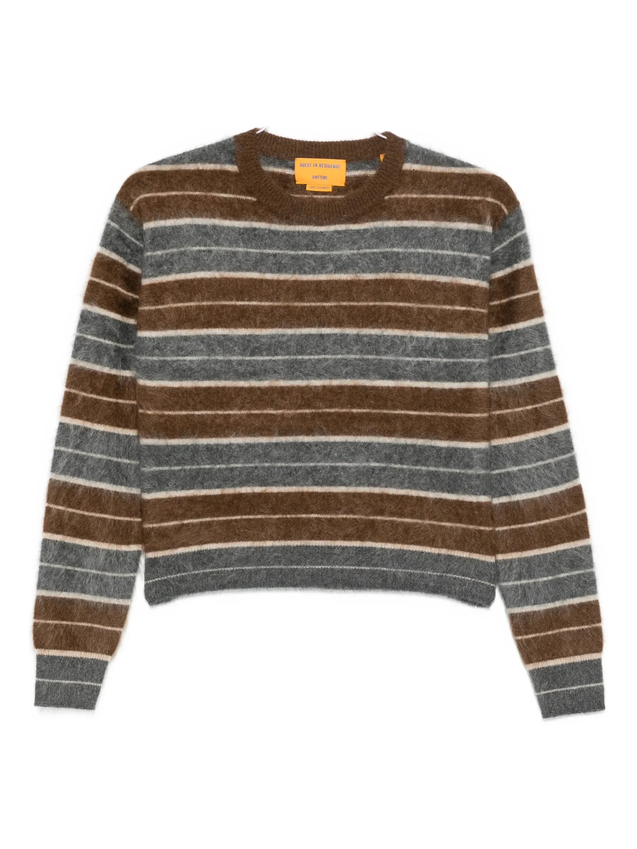 striped knitted sweater - 1