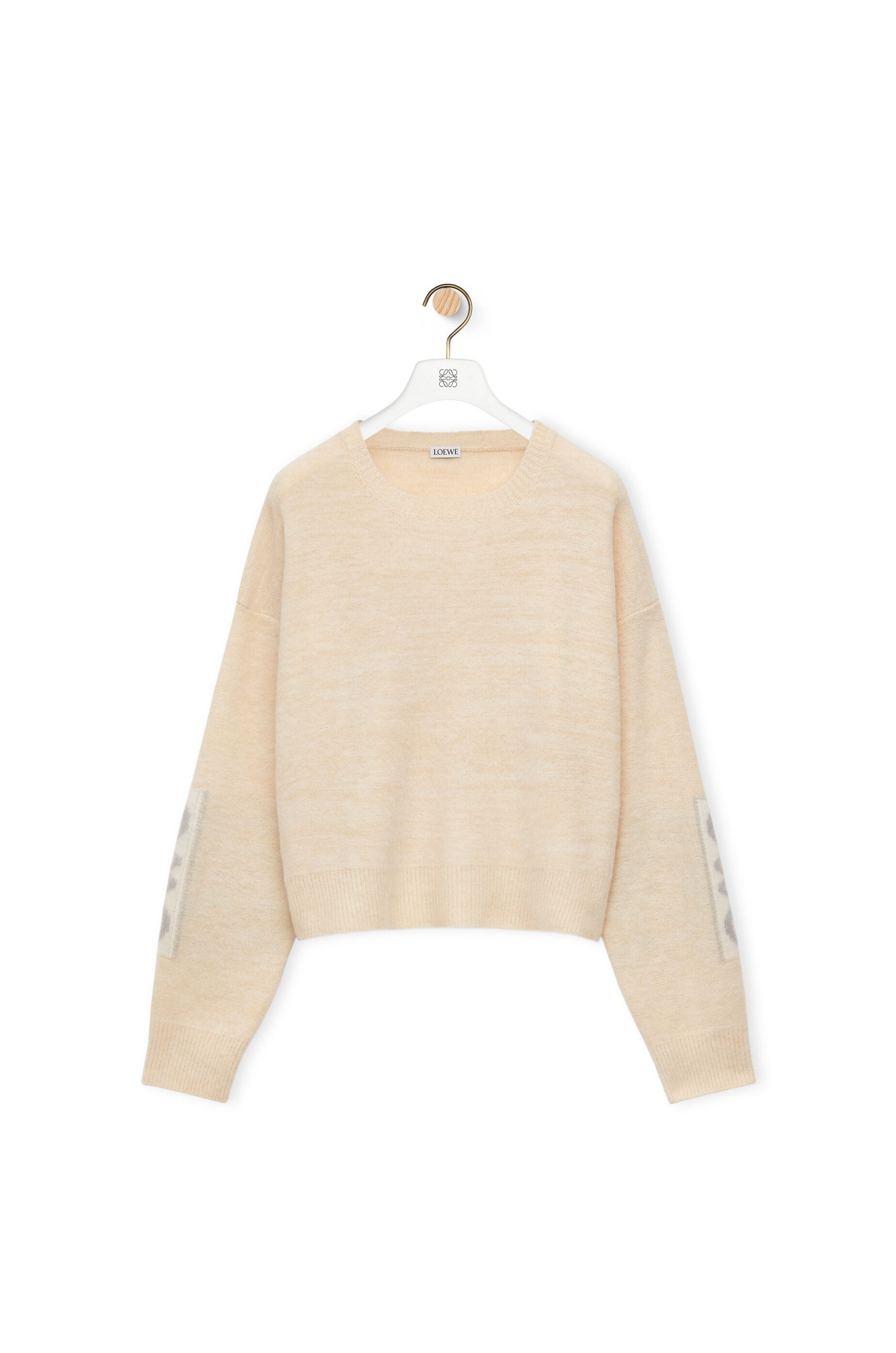 Anagram intarsia sweater in wool - 1