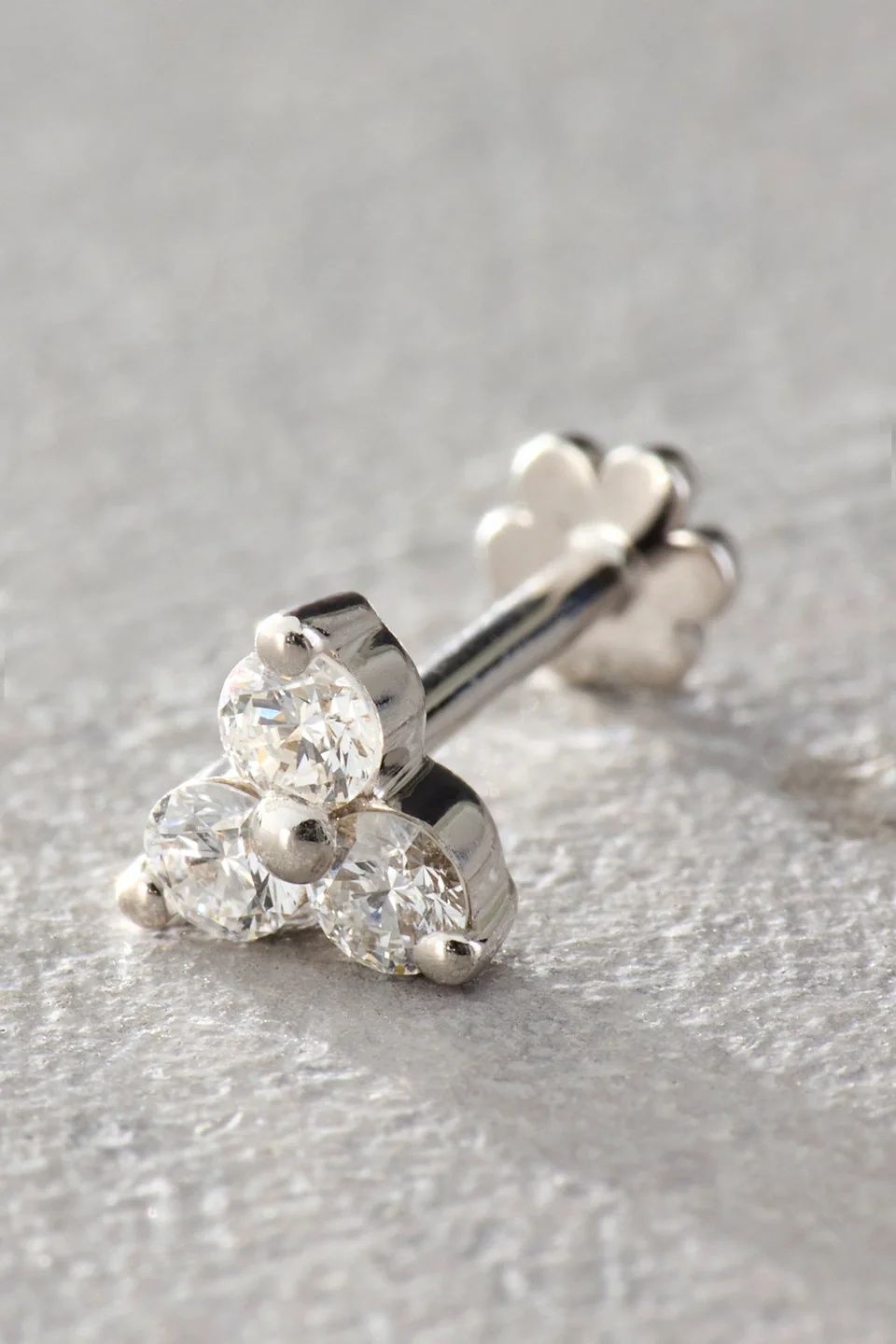 Maria Tash Diamond Trinity 4.5mm Stud Earring - 1